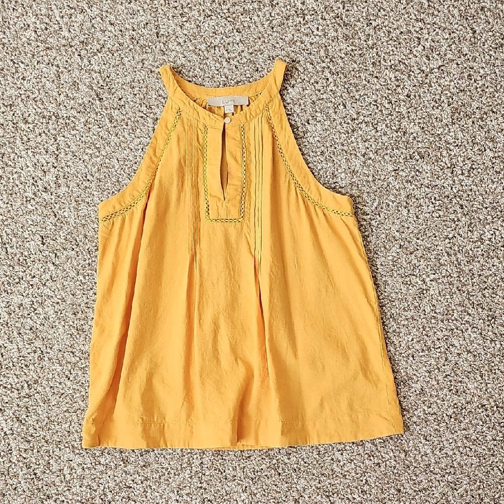 LOFT Mustard Yellow Tank Top